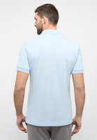 MODERN FIT Poloshirt in hellblau unifarben