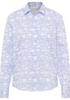 shirt-blouse in blue printed