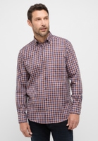 COMFORT FIT Shirt in orange checkered
