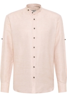 COMFORT FIT Linen Shirt in beige vlakte