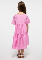 Shirt dress in rose plain