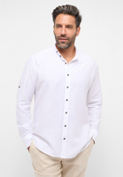 COMFORT FIT Linen Shirt in white plain