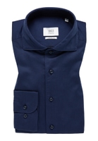 MODERN FIT Soft Luxury Shirt Bleu marine uni