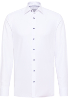 SLIM FIT Hemd in weiß strukturiert