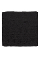 Pocket square in black patterned