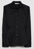 Satin Shirt Blouse noir uni