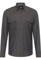 SLIM FIT Soft Luxury Shirt in navy vlakte
