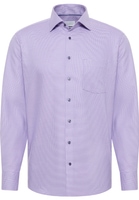 MODERN FIT Hemd in lavender strukturiert