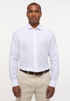 MODERN FIT Linen Shirt in wit vlakte