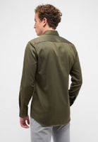 SLIM FIT Cover Shirt in jade unifarben