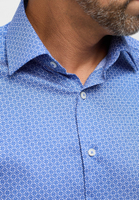 MODERN FIT Hemd in hellblau bedruckt