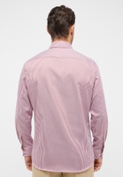 MODERN FIT Overhemd in robijnrood gestreept