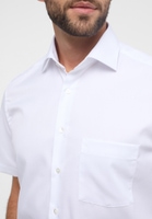 MODERN FIT Cover Shirt in weiß unifarben
