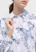 Oxford Shirt Bluse in navy bedruckt