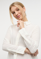 shirt-blouse in white plain