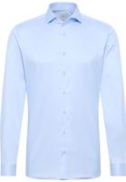 SLIM FIT Luxury Shirt in hellblau unifarben