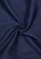 SLIM FIT Linen Shirt in midnight unifarben