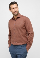 MODERN FIT Shirt in orange checkered