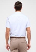 SLIM FIT Linen Shirt in pastellblau unifarben