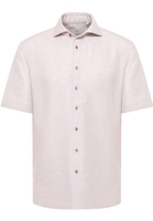 MODERN FIT Linen Shirt in sand unifarben