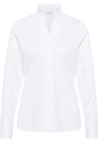 Satin Shirt Blouse blanc uni