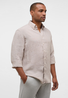 MODERN FIT Overhemd in beige vlakte