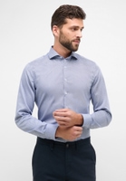 SLIM FIT Shirt in blue/light blue printed