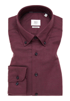 MODERN FIT Shirt in wine red plain