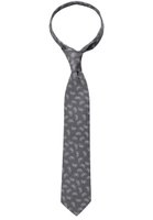 Tie in anthracite patterned