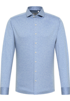 SLIM FIT Jersey Shirt in himmelblau unifarben