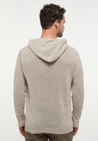 Knitted jumper in off-white plain