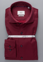 MODERN FIT Soft Luxury Shirt in bordeaux plain