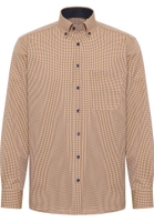 COMFORT FIT Shirt in caramel checkered
