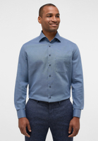 MODERN FIT Overhemd in denim gestructureerd