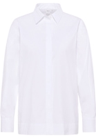 Signature Shirt Bluse in weiß unifarben