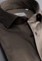 SLIM FIT Jersey Shirt in taupe vlakte