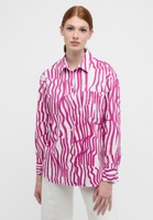 shirt-blouse in plum printed