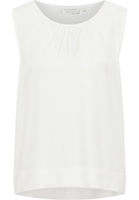Viscose Shirt Blouse in off-white plain