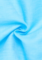 Linen Shirt Blouse bleu céruléum uni
