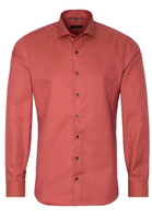 SLIM FIT Cover Shirt in rot unifarben