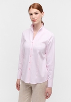 overhemdblouse in roze gestructureerd