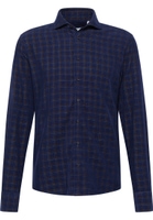 SLIM FIT Shirt in dark blue checkered