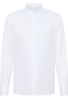 MODERN FIT Soft Luxury Shirt in weiß unifarben