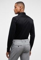 SLIM FIT Jersey Shirt in schwarz unifarben