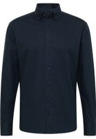 MODERN FIT Shirt in dark blue plain
