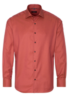 MODERN FIT Cover Shirt in rot unifarben