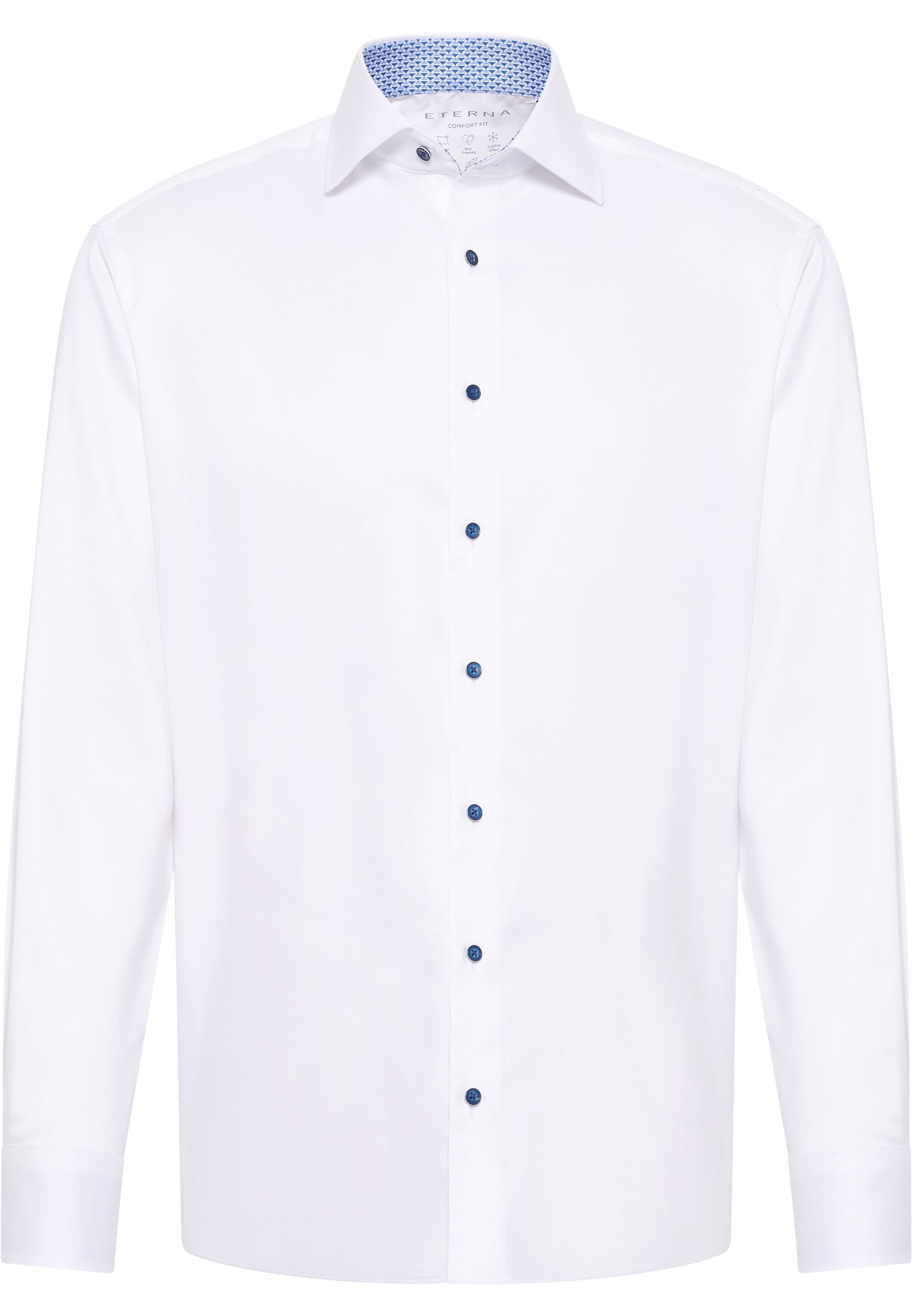 COMFORT FIT Performance Shirt in white structured