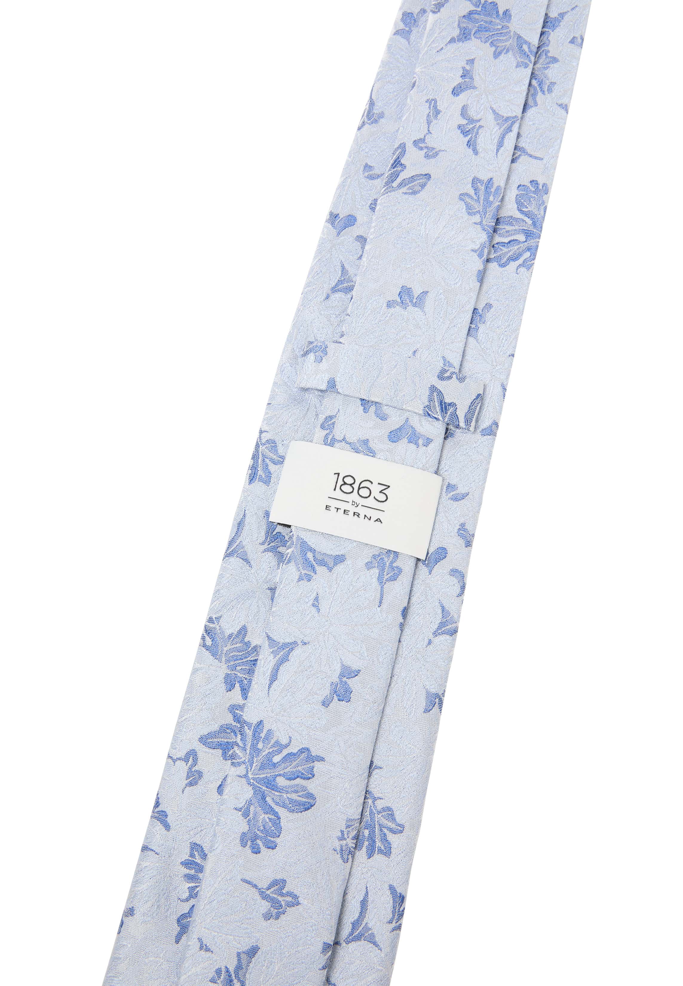 Tie in blue patterned