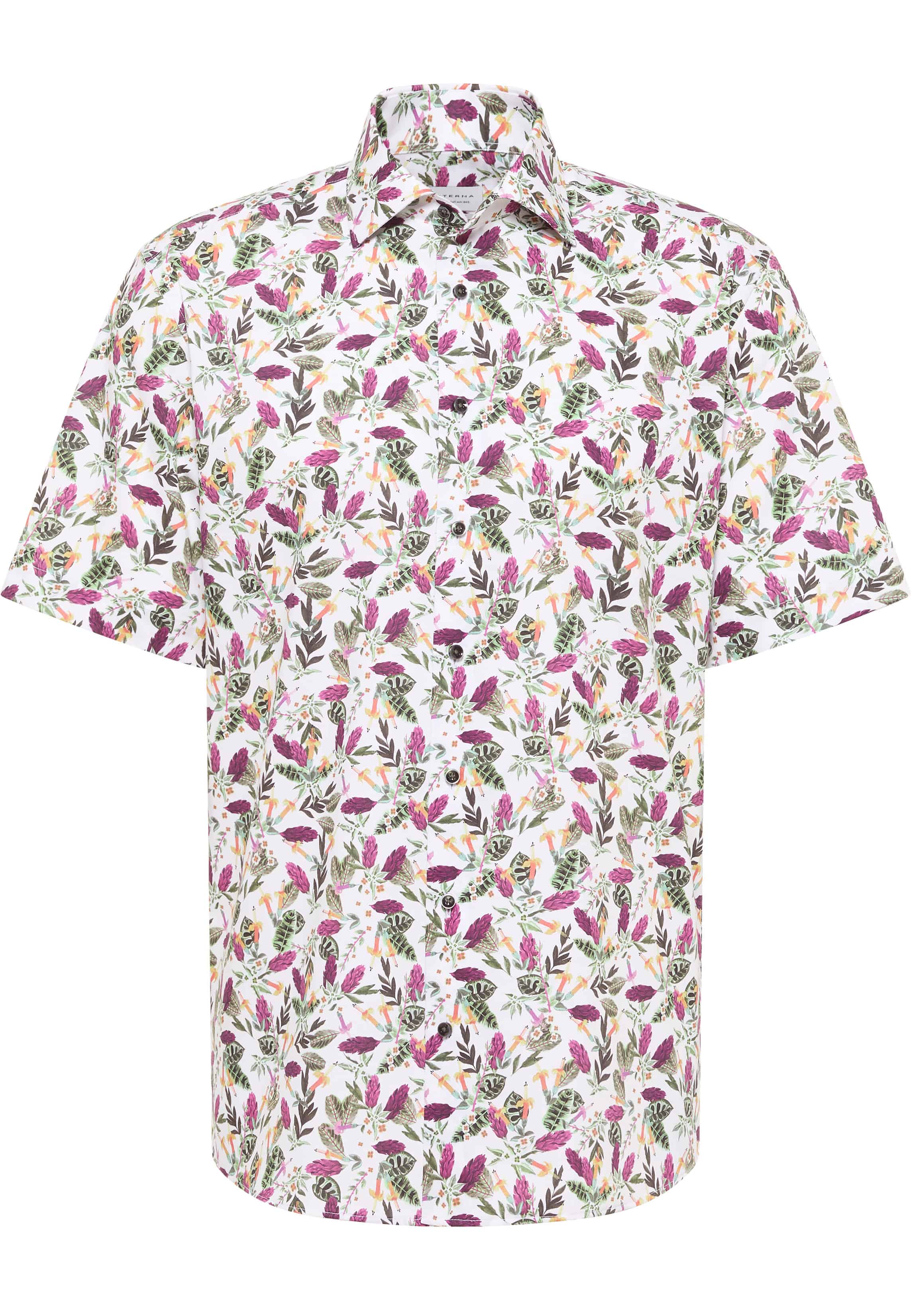 MODERN FIT Hemd in magnolia bedruckt