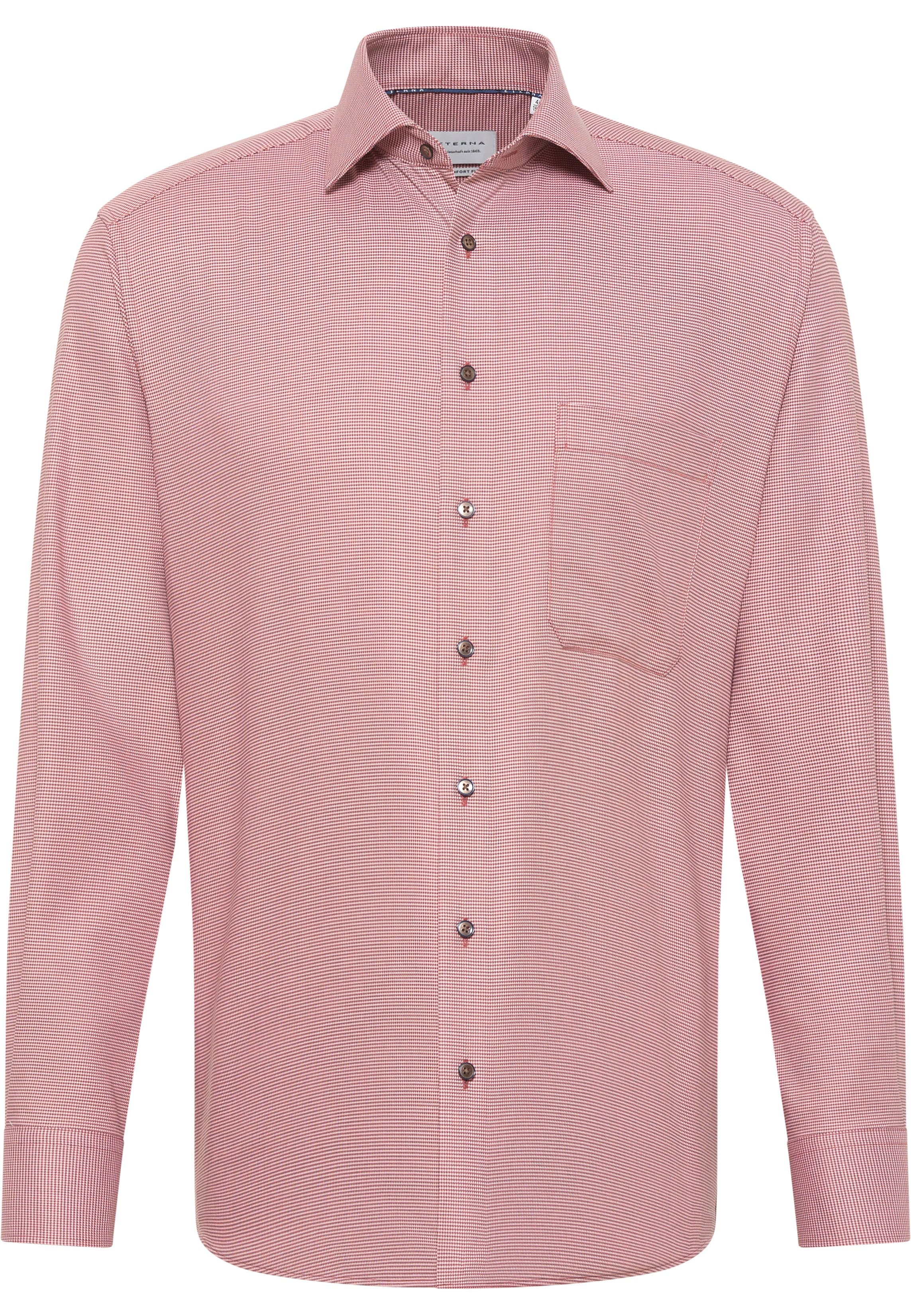 COMFORT FIT Shirt in light red structured